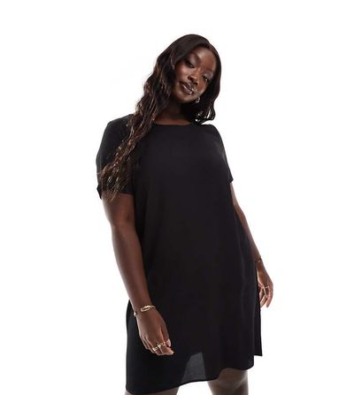 Only Curve ONLY Curve tunic dress in black