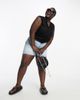 Only Curve Only Curve V-neck blouse with crochet trim in black - 2