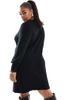 Only Curve ONLY Curve v-neck knit mini dress in black - 3