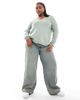 Only Curve ONLY Curve v-neck sweater in light heathered green - 2