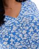 Only Curve ONLY Curve v neck maxi dress in blue floral - 4
