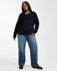 Only Curve Only Curve v neck sweater in black - 2