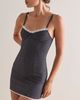 Only Hearts Only Hearts Love Letters Corset Mini Slip Dress - 1