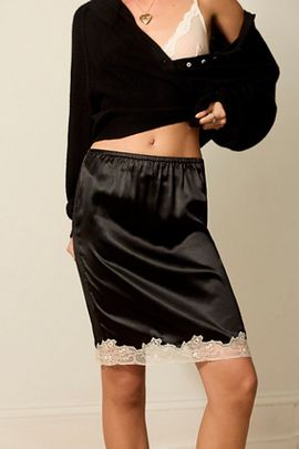Only Hearts Only Hearts Silk Charmeuse Knee-Length Half Slip