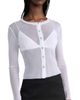 Only Hearts Only Hearts Tulle Cardigan White M/L - 1