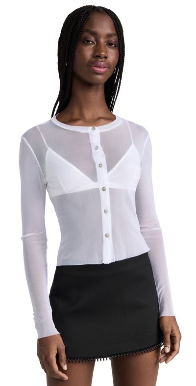 Only Hearts Only Hearts Tulle Cardigan White M/L