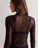 Only Hearts Only Hearts Tulle Purled Mock Neck - 2