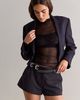Only Hearts Only Hearts Tulle Purled Mock Neck - 4
