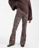 Only Maternity ONLY Maternity 2-pack flared pants in black & animal print - 2