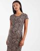 Only Maternity ONLY Maternity 2-pack short sleeve dress in black & animal print - 2
