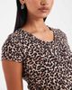 Only Maternity ONLY Maternity 2-pack short sleeve dress in black & animal print - 3