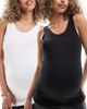 Only Maternity ONLY Maternity 2 pack tank top in black and white - 1