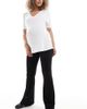 Only Maternity ONLY Maternity flare pants in black - 1
