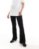 Only Maternity ONLY Maternity flare pants in black - 3