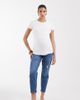 Only Maternity ONLY Maternity high waist ripped mom jeans in light blue - 1