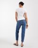 Only Maternity ONLY Maternity high waist ripped mom jeans in light blue - 3