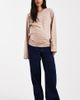Only Maternity ONLY Maternity high waist wide leg jeans in rinsed dark blue - 1