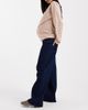 Only Maternity ONLY Maternity high waist wide leg jeans in rinsed dark blue - 3