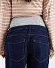 Only Maternity ONLY Maternity high waist wide leg jeans in rinsed dark blue - 4