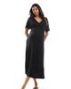 Only Maternity ONLY Maternity nursing maxi dress in black - 1