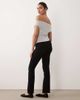 Only Maternity ONLY Maternity push-up flare jeans in black - 3