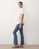 Only Maternity ONLY Maternity push-up flared jeans in mid blue - 2