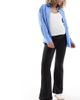 Only Maternity ONLY Maternity stretchy flare pants in black - 1