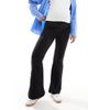 Only Maternity ONLY Maternity stretchy flare pants in black - 4