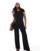 Only Maternity ONLY Maternity wide leg pants in black - 1