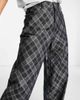 ONLY Neon & Nylon high waist straight leg jeans in black check - part of a set - 3