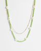 ONLY ONLY 2-pack beaded daisy necklaces in green-Gold - 1