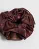 ONLY ONLY 2-pack faux leather scruchies in brown & burgundy-MULTI - 2