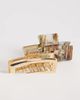 ONLY ONLY 2-pack hair claw clips in light brown - 1