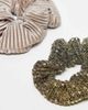ONLY ONLY 2-pack scrunchies in beige & gold glitter-Black - 2
