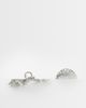 ONLY ONLY 2-pack seashell hair claws in silver - 1