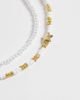 ONLY ONLY 2-pack starfish beaded necklaces in white and gold-Multi - 4