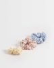 ONLY ONLY 3-pack eyelet scrunchies in light blue, pink & yellow-Multi - 1