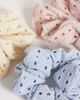 ONLY ONLY 3-pack eyelet scrunchies in light blue, pink & yellow-Multi - 2
