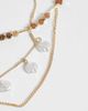 ONLY ONLY 3-pack pearl charms necklaces in gold - 4