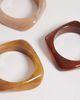 ONLY ONLY 3-pack resin bangles in brown tones - 2