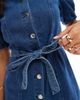 ONLY ONLY belted denim mini dress in mid blue wash - 4