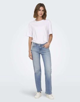 ONLY ONLY Blush mid waist straight jeans denim in light blue