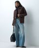ONLY ONLY borg jacket in dark brown - 2