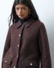 ONLY ONLY borg jacket in dark brown - 4