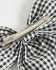 ONLY ONLY bow hair clip in black & white gingham - 2
