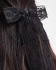 ONLY ONLY bow hair clip in black lace - 3