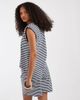 ONLY ONLY boxy top in blue stripes - part of a set - 3