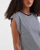 ONLY ONLY boxy top in blue stripes - part of a set - 4