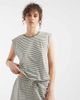 ONLY ONLY boxy top in dark green stripes - part of a set - 1