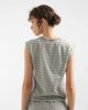 ONLY ONLY boxy top in dark green stripes - part of a set - 4